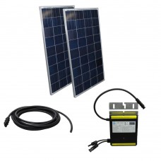 240 Watt Residential Grid Tie Solar System Kit w/ Micro Inverter