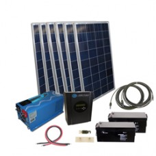 Remote Solar Cabin Package  w/ 1000w Inverter