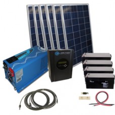 Complete Cottage 216KWH Monthly Output Off Grid Solar Kit With 2000 Watt Power Inverter