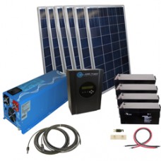 Complete Cottage 216KWH Monthly Output Off Grid Solar Kit With Options 