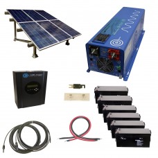 Complete Cottage 216KWH Monthly Output Off Grid Solar Kit With 6000 Watt Power Inverter