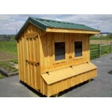 Fully Assembled Chicken Coop Quaker Style 6x8
