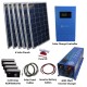 Complete Cottage 108 KWH Monthly Output Off Grid Solar Kit With 4000 Watt Power Inverter
