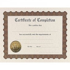 Certificate Of Completion 