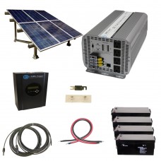 Complete Cottage 216KWH Monthly Output Off Grid Solar Kit With 5000 Watt Modified Sine Power Inverter