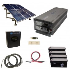 Complete Cottage 216KWH Monthly Output Off Grid Solar Kit With 5000 Watt Power Inverter