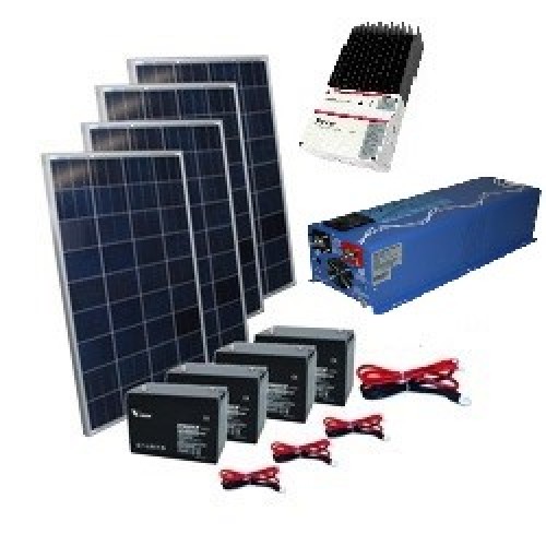 Remote Solar Cabin Package 4000w